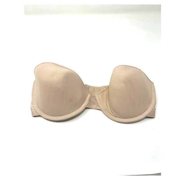 Wacoal Sz 32D Women's Beige Intrigue Contour Demi Convertible Bra - Picture 1 of 3